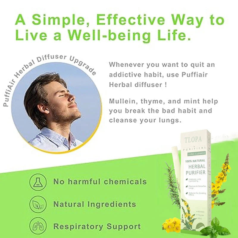 TLOPA® Mullein Relaxation Stick – Soothes Lungs, Detoxifies, Freshens Breath