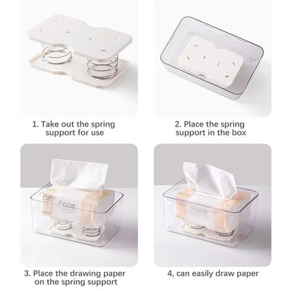 Automatic Spring Issue Box Presents Box Spring Tray Automatic Paper Towel Inner Holder